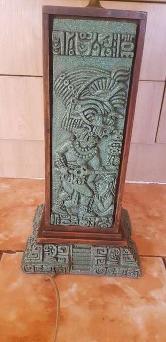BEAUTIFUL INKA STONE LAMP. 800 MM HIGH