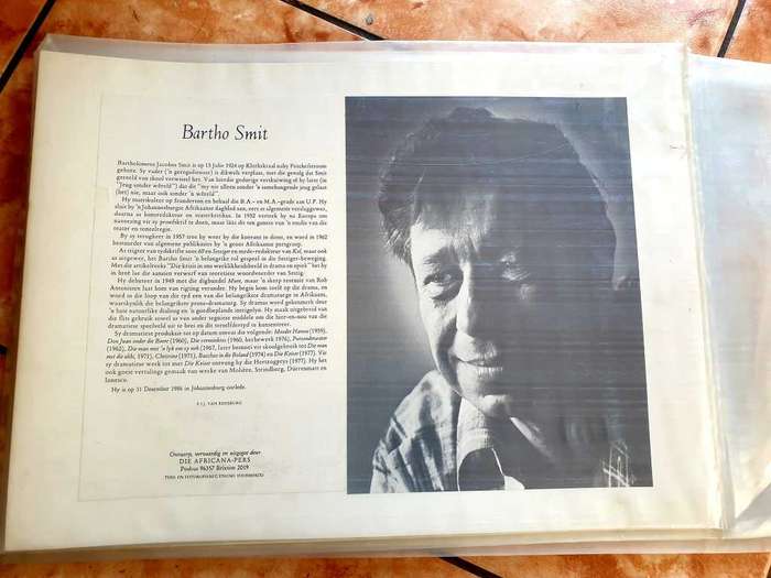 FAMOUS SOUTH AFRICAN WRITER/ POET CARTON DISPLAY A3 SIZE