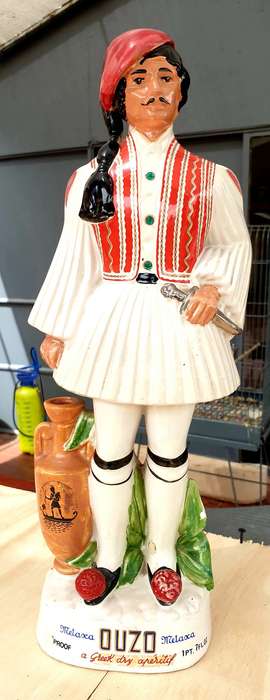 VINTAGE GREEK OUZO DECANTER FOR METAXA MADE IN ITALY 47 CM HIGH