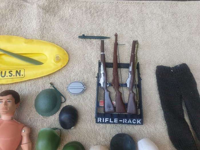 RARE 1964 ACTION MAN HASBRO WITH LOTS OF ACCESSORIES