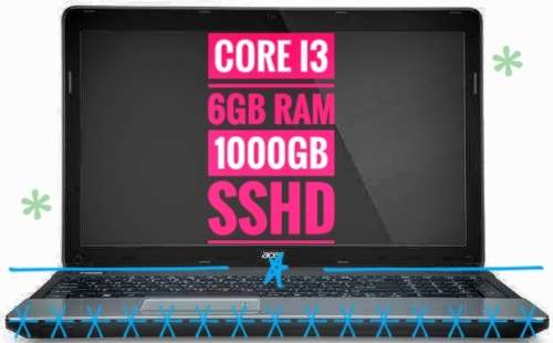 Acer E1-571 ***(Core i3, 6GB Ram, 1000GB SSHD, Windows 10 Home SL x64)