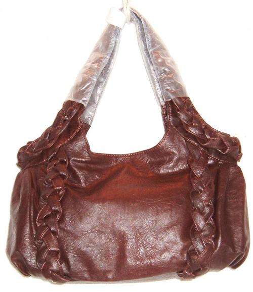 " R1 AUCTION " - Handbag  - " LOVELY PLAITED DETAILING " - Brown