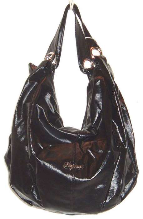 Handbag  - STYLISH AND VERY TRENDY HOBO - " Colour Metallic Black"