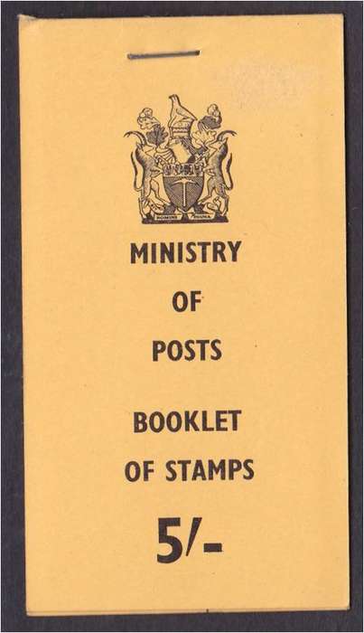 Rhodesia   1968  5/-  booklet complete unexploded