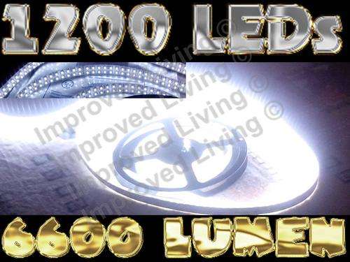 LED strip * 1200 LEDs * 6600 Lumen * COOL WHITE - Brightest in SA! - Price/m