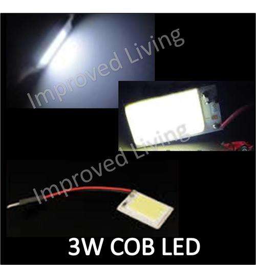 Universal Cool White LED panel - 3W COB LED Bright glowy Samsung 5630 LEDs with 3 light fittings!!!