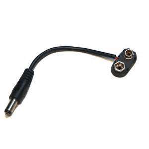 9V Battery Connector Clip on with 2.1mm plug