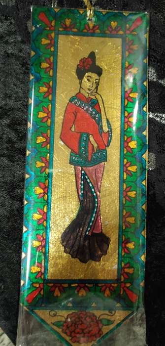 Gilded, hand painted bookmark - Oriental Series. B10. SALE - WAS R399