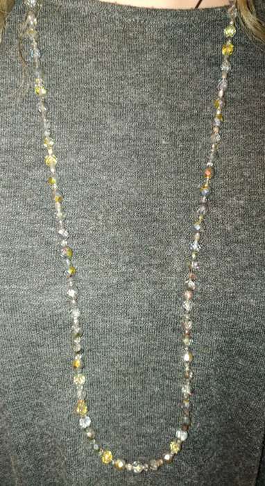 Crystal `Marea` long beaded necklace - beautiful. LN1