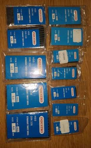 120 HSS drill bits (12 packs of 10 Drill bits)