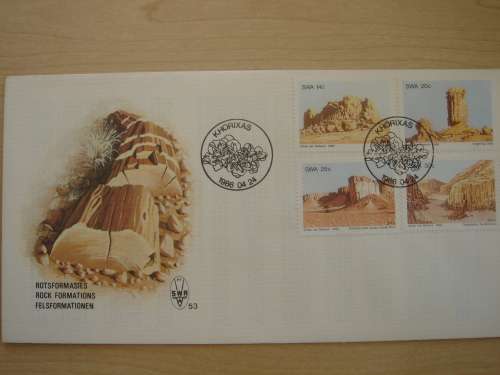 1986 SWA FDC Rock Formations