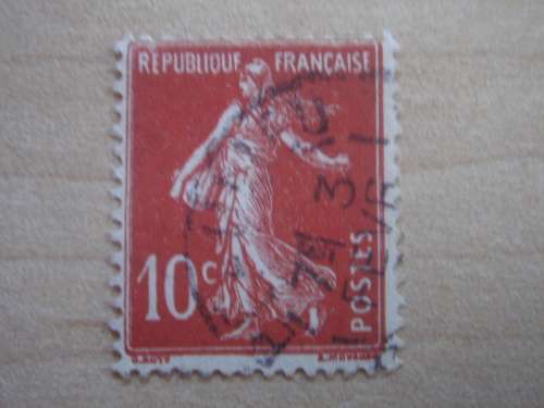 1906 France 10c used, stamped