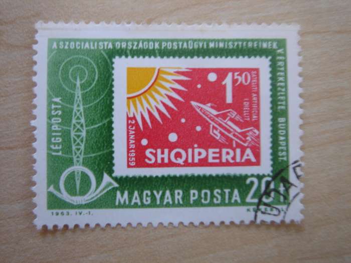 1963 Hungary - Postal Services 20f used, stamped