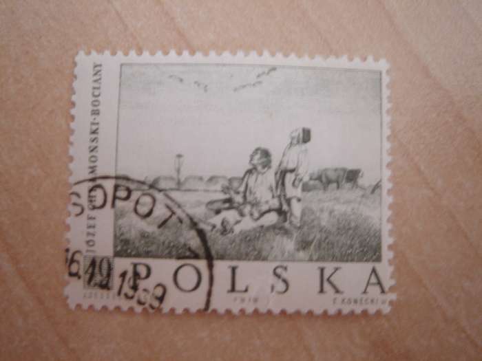 1959 Poland - Painting 40 GR used, stamped