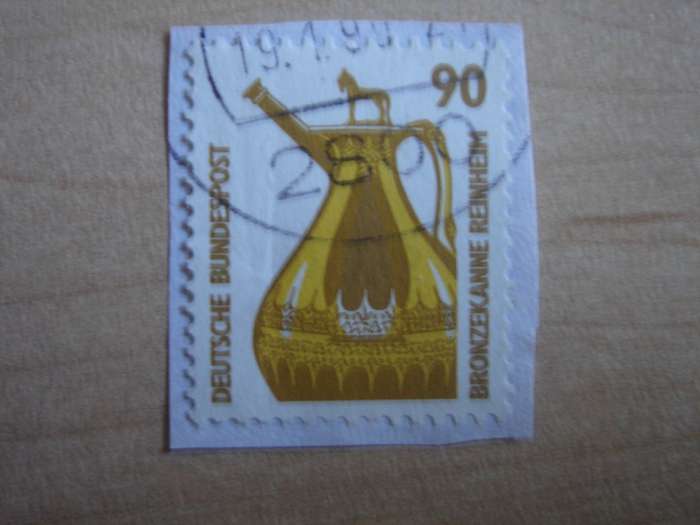 1988 BRD MiNr 1380 R used, stamped with number `015` on back