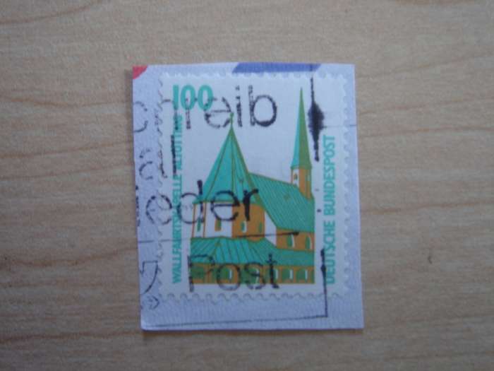 1989 BRD MiNr 1406 A R with number `040` on the back used, stamped