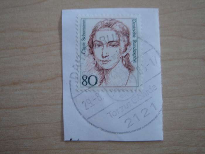 1986 BRD MiNr 1305 on postal item, stamped