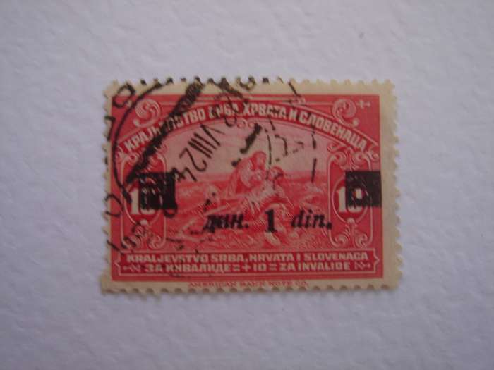 1922 Yugoslavia - 1 D on 10 h used, stamped