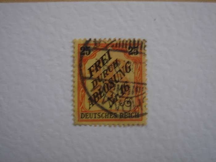 1905 Deutsches Reich Dienstmarken MiNr 14 used, stamped