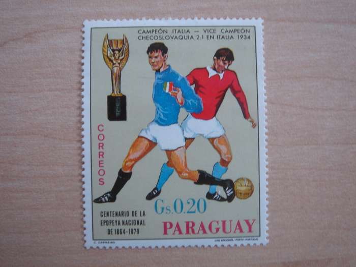 1969 Paraguay - Centenario de Futbol Gs 0.20 MNH