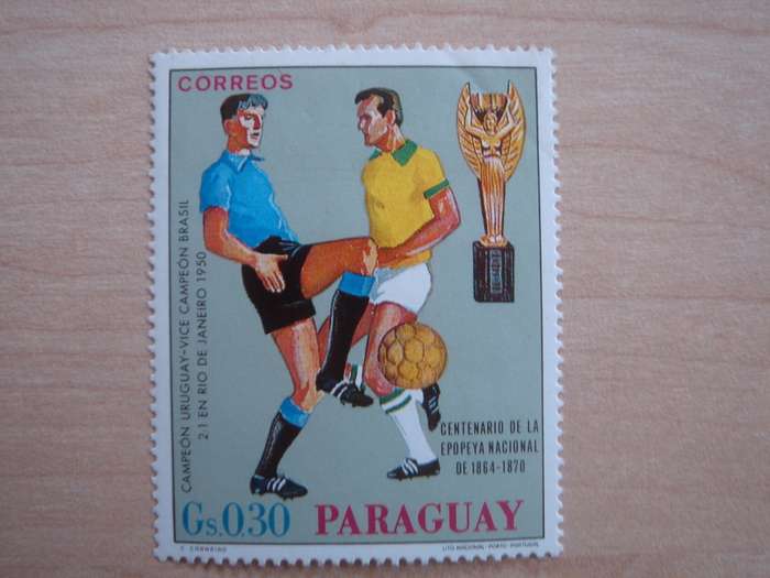 1969 Paraguay - Centenario de Futbol Gs 0.30 MNH