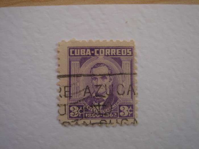 1954 Cuba - Portrait of Caballero 3 c used, stamped