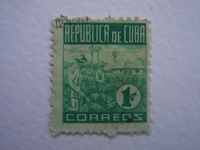 1948 Cuba - Havana Tobacco 1 c used, stamped