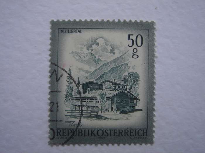 1975 Austria - Im Zillertal 50 g used, stamped