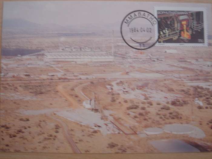 1986 Bophuthatswana - Postcard (unused) Mining 11 c stamped
