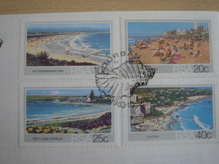 1983 RSA - Strande 10,20,25,40 c stamped on FDC