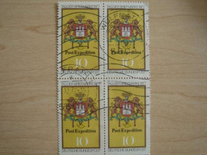 1977 BRD MiNr 948 Block of 4 used, stamped