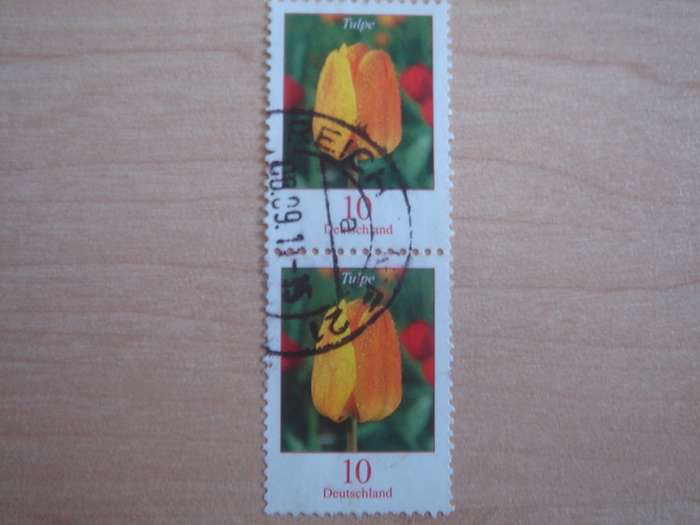2005 Deutschland MiNr 2484 A vertical pair used, stamped