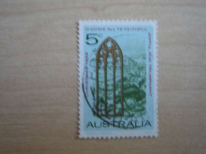 1968 Australia - Christmas 5c used, stamped
