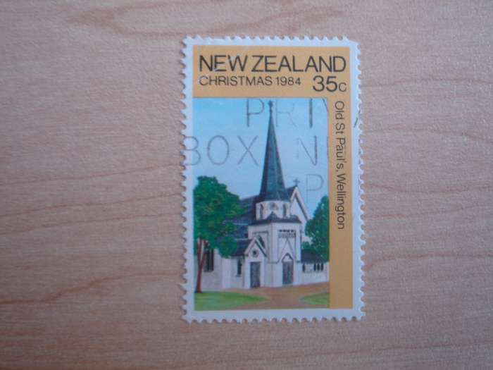 1984 NZ - Christmas 35c used, stamped