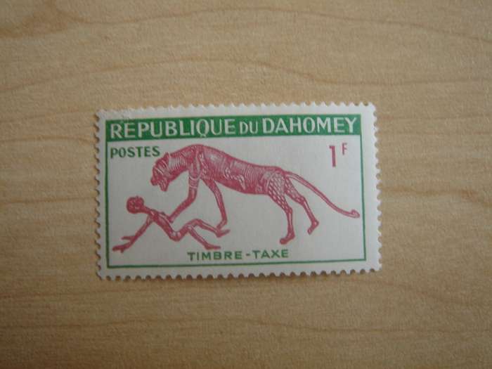 1963 Dahomey - Man Eater 1 F MNH