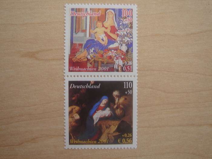 2001 Deutschland MiNr 2226-2227 vertical pair MNH