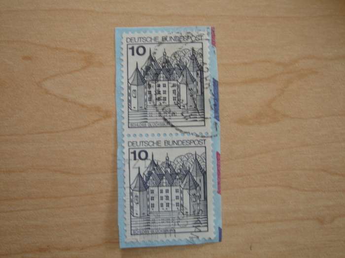 1977 BRD MiNr 913A I R with number `185` on the back used, stamped
