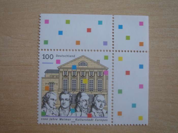 1999 Deutschland MiNr 2028 Type II MNH corner piece