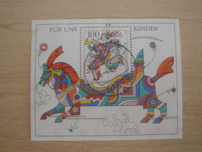 1996 Deutschland MiNr 1853 used, stamped in Block 35
