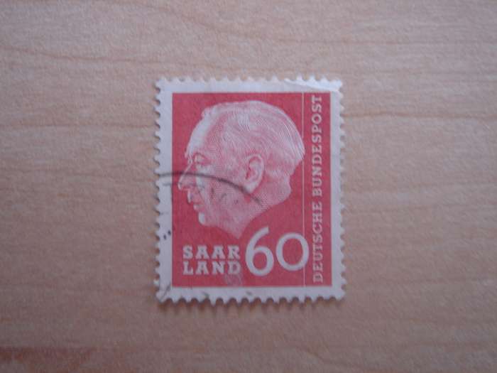1957 Saarland MiNr 394 used, stamped