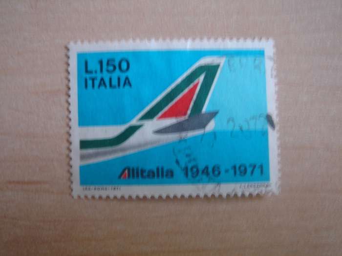1971 ALITALIA L. 150 MiNr. 1345 used, stamped