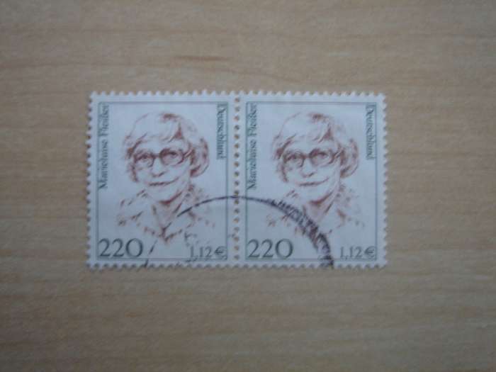 2001 Deutschland MiNr 2158 horizontal pair used, stamped