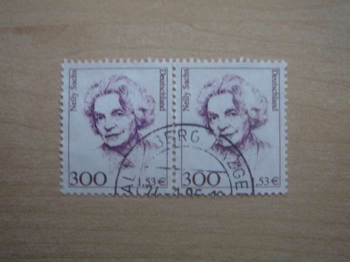 2001 Deutschland MiNr 2159 horizontal pair used, stamped