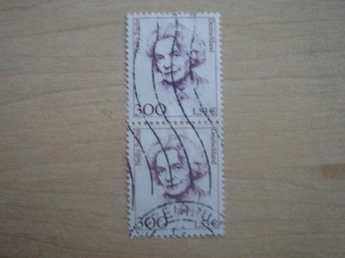 2001 Deutschland MiNr 2159 vertical pair used, stamped