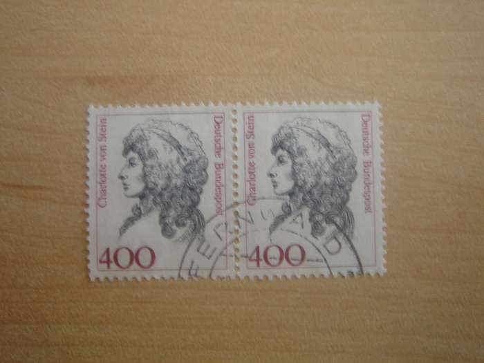 1992 Deutschland MiNr 1582 horizontal pair used, stamped
