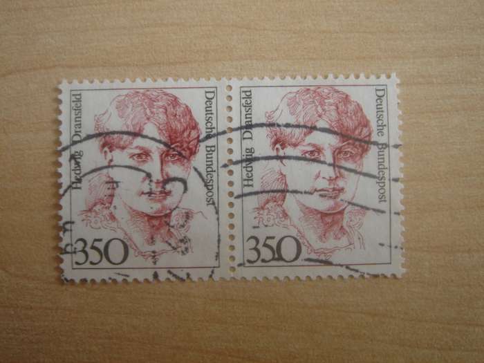1988 Deutschland MiNr 1393 horizontal pair used, stamped