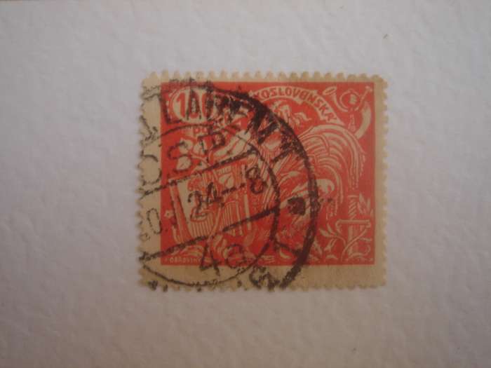 1920 Posta Ceskoslovenska SG227 used, stamped