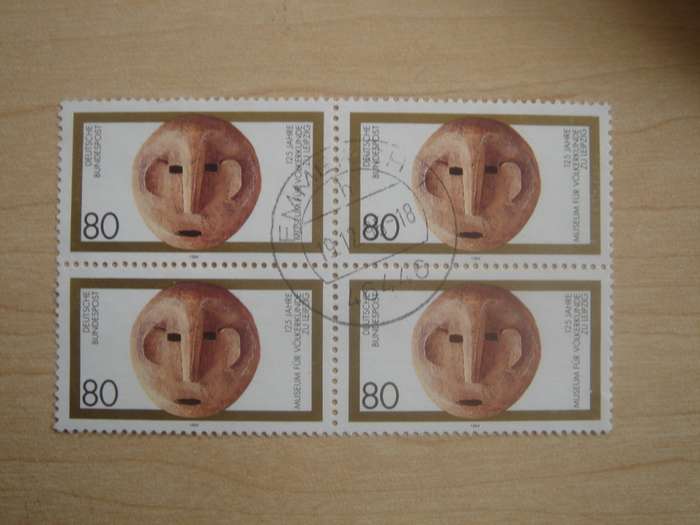 1994 Deutschland MiNr 1751 used, stamped Block of 4