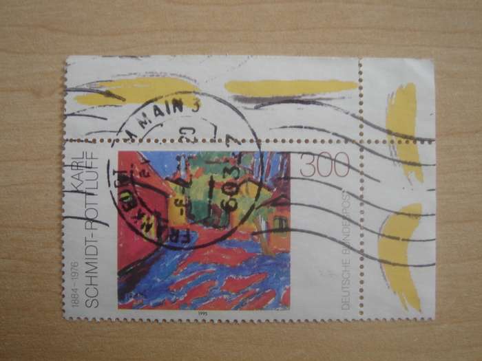 1995 Deutschland MiNr 1776 used, stamped corner piece