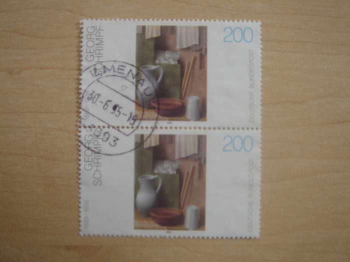 1995 Deutschland MiNr 1775 vertical pair used, stamped